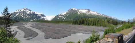 Panoramic shot of Exit Glacier