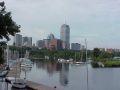 The Boylston Street buildings seen from the banks of the Charles River in Boston 