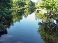 Along the banks of the River Charles in Boston Massachusetts 