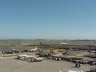 A number of jets on a taxiway at Boston's Logan airport 