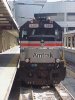 Amtrak diesel locomotive 525 at Boston South Station