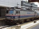 Amtrak electric locomotive 902 in Boston