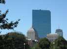 A photo album of tall buildings in Boston