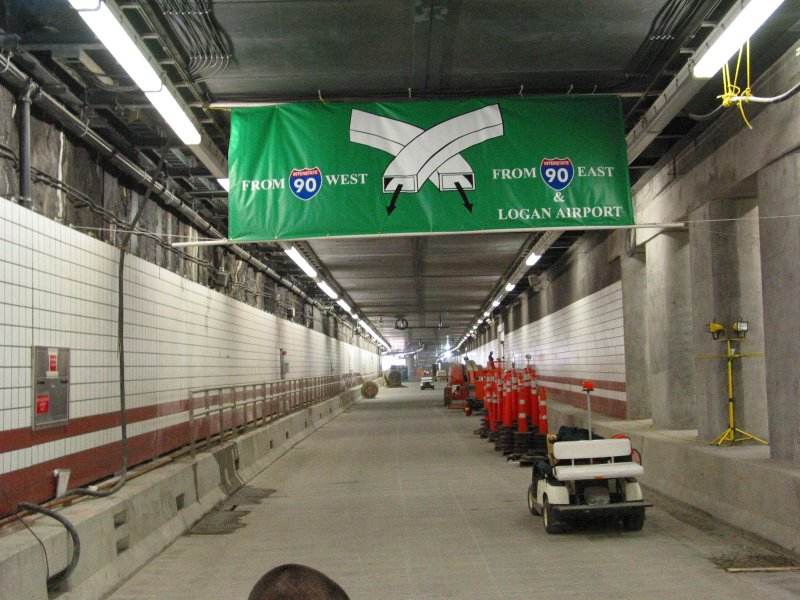 Mass Pike ramp to the Big Dig tunnel