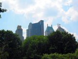 Essex House and other buildings seen from Central Park