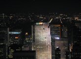 The GE Building at night