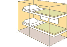 Superliner standard bedroom