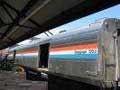 An Amtrak baggage car