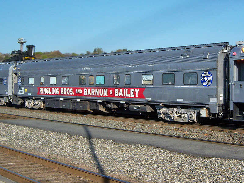 Ringling Bros red train coach