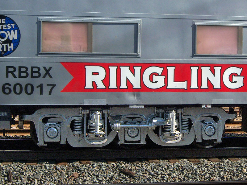 Ringling Bros red train coach