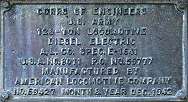 ALCO builders plate