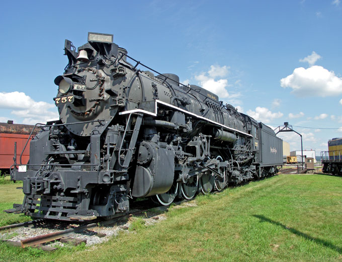 Nickle Plate 757 at the Railroad Museum of Pennsylvania