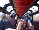 An Amtrak Sightseer Lounge car