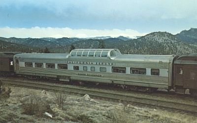 California Zephyr Silver Schooner postcard