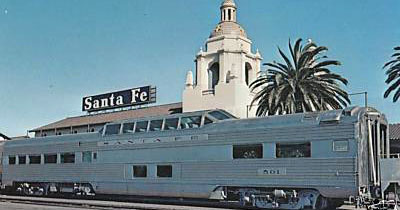 Santa Fe vista-dome in San Diego