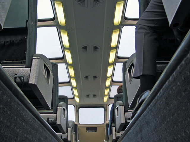 Inside a VIA Rail dome car