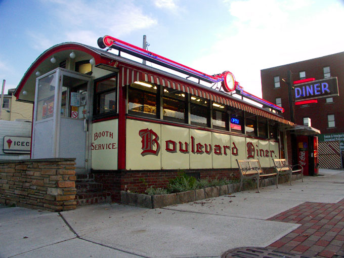 Boulevard Diner on Shrewsbury Street in Worcester