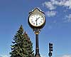 Clock on Shrewsbury Street at the Entrance to East Park in Worcester