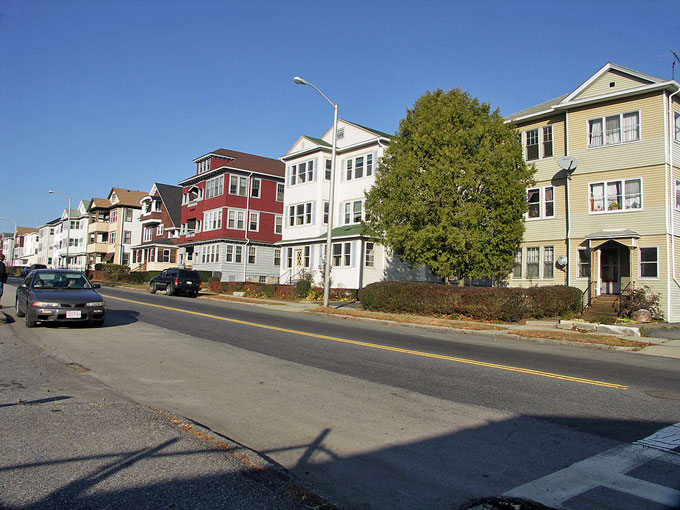 Along Providence Street in Worcester