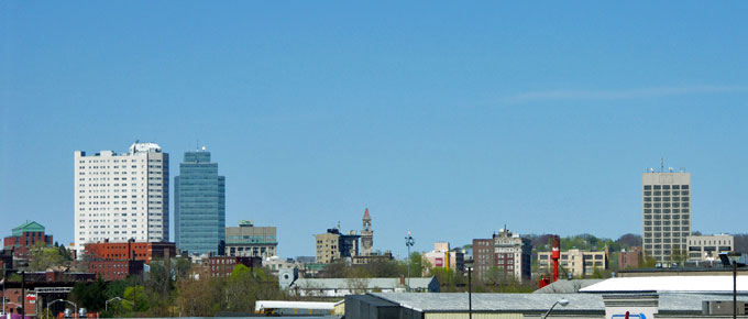 Worcester MA skyline