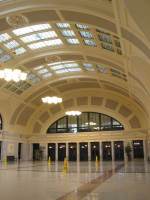 The skylight in the main hall after restoration