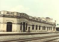 the B&A tracks and station exterior