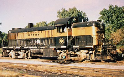 XTRA leasing ALCO RS36 switcher diesel locomotive train railroad postcard 